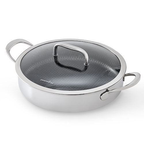 Edelstahl-Antihaft-Sauteuse 4,3 Liter